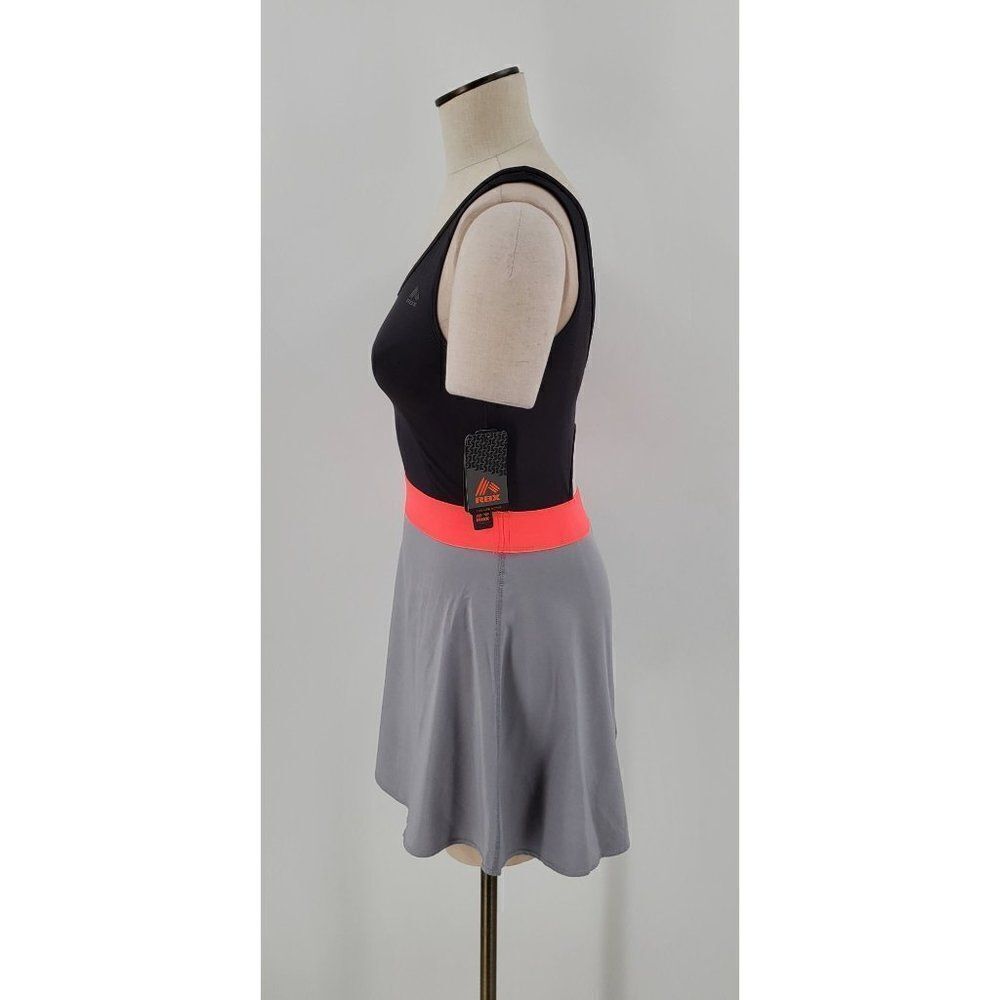 RBX Active Wear Dress Grey Pink Cutout Back Size Small Moisture Wicking - Picture 5 of 13